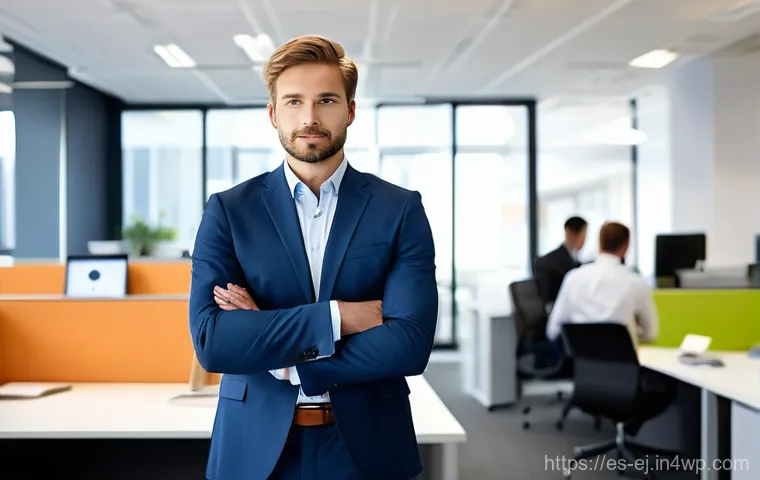 마인드풀니스와 리더십의 관계 - Prompt 1: Serene Leader Amidst Dynamic Office**