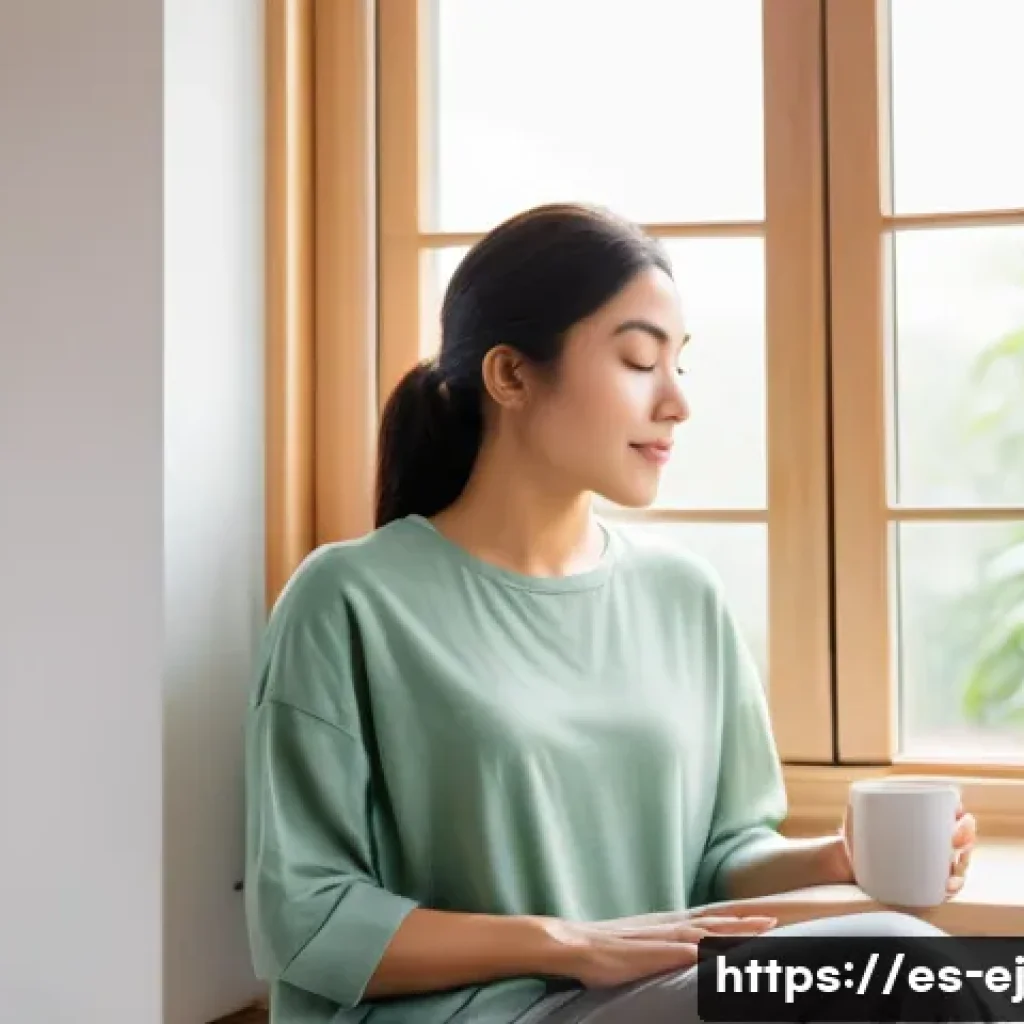 마인드풀니스와 성공적인 목표 달성 - Awakening Inner Calm: My First Step Towards a New Me**
A serene young adult, with diverse features,...